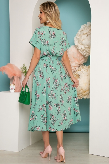 Платье "Инара" (весенняя зелень) П3725