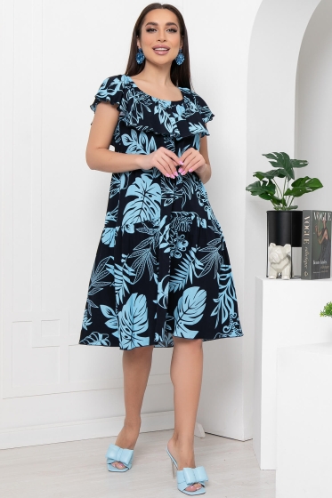 Платье "Элинор" (темно-синее) П5986