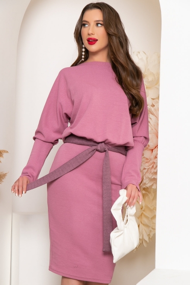 Платье "Панна-Котта" (розовый пунш) П4276