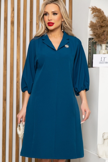 Платье "Лесли" (лазурно-синее) П4691