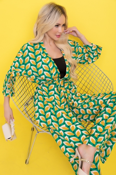 Костюм "Зарина" (абстракция/грин) К6005