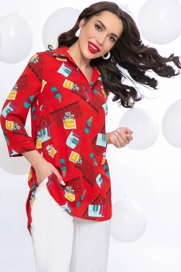 Рубашка "Классика времени" (рэд) Б5545