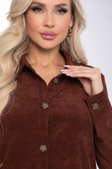 Платье рубашка "Джоанна" (корица) П8383