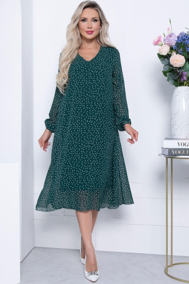 Платье "Волшебная история" (изумруд) П7086