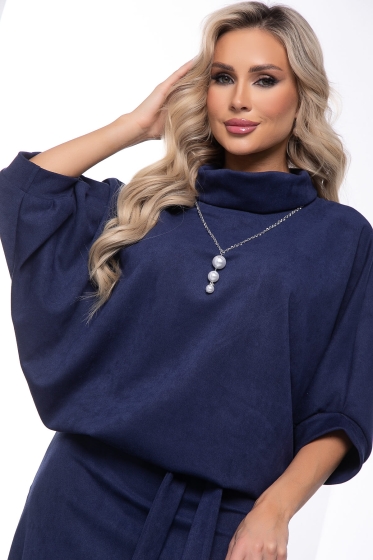 Платье "Антония" (темно-синее) П7725