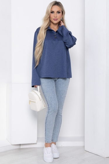 Джемпер "Свобода выбора" (синий) Б8575