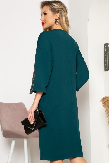 Платье-туника "Сильвана" (изумруд) П4453