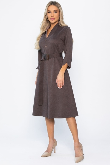 Платье трикотажное Дарьяна НЬЮ (горький шоколад) П14305-18М