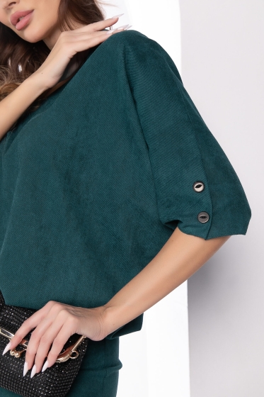 Платье "Вэнсдей" (зеленое) П8282