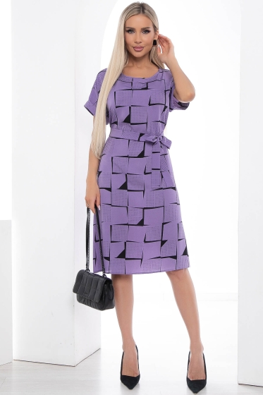 Платье "Бренди" (сирень) П8977