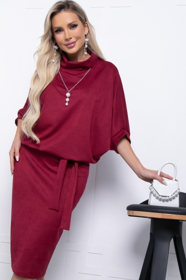 Платье "Антония" П7211 (ягодный)