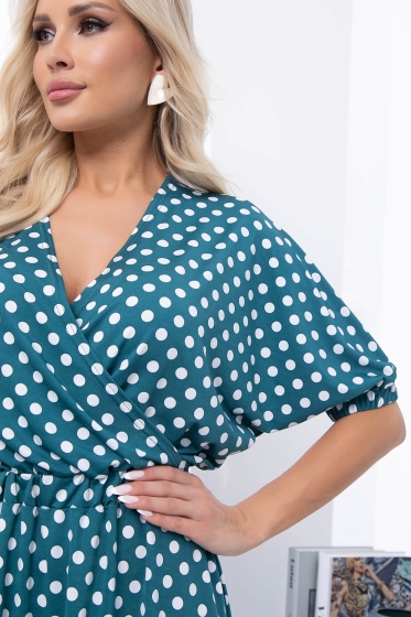 Платье "Беверли" (изумруд) П7037