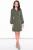 Платье "Стильная классика" (хаки) П3122