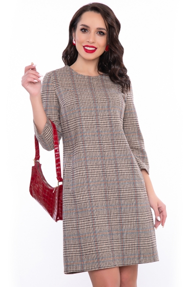 Платье "Жаклин" (клетка) П3157