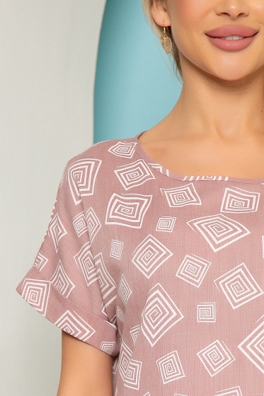 Платье "Бренди" (пыльная роза) П3823