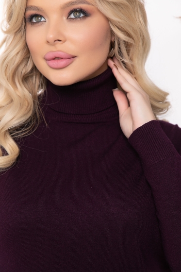 Водолазка "Зимняя история" (слива) Б7888