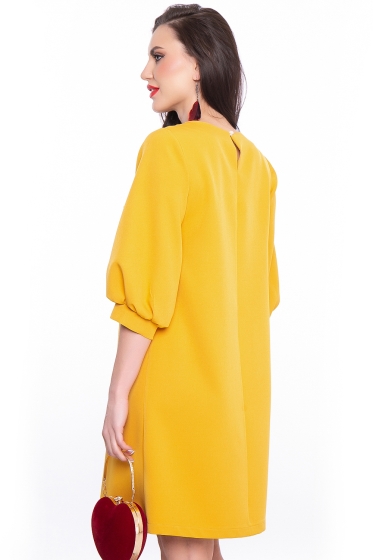 Платье "Клаудия" (горчица) П3063