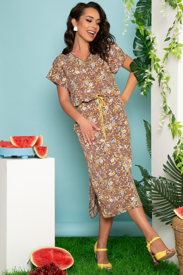 Платье "Виолетта" (капучино) П3734