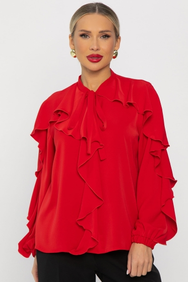 Блуза Дыхание осени (красная) Б14187-5М