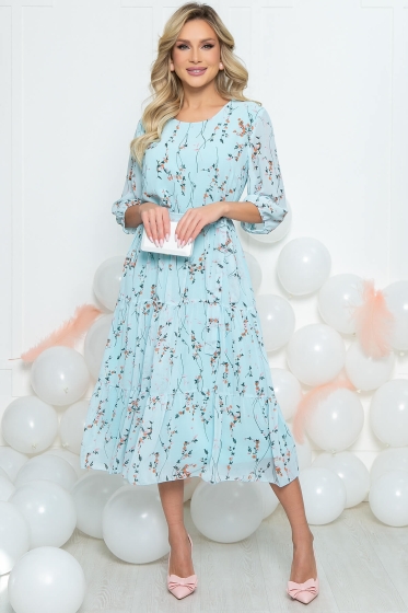 Платье "Виталина" (голубое) П5462