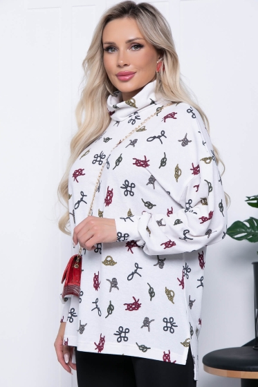 Джемпер "Ариана" (вайт) ХИТ Б7210