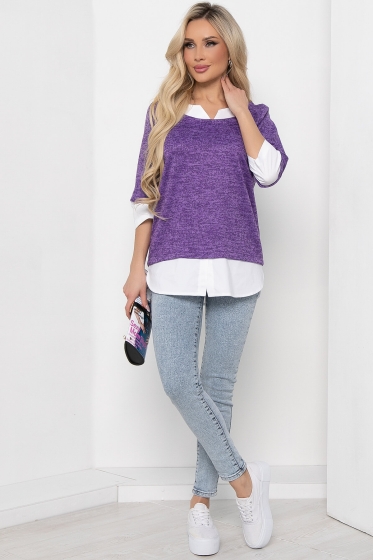 Джемпер "Нежный акцент" (фиолет) Б8507