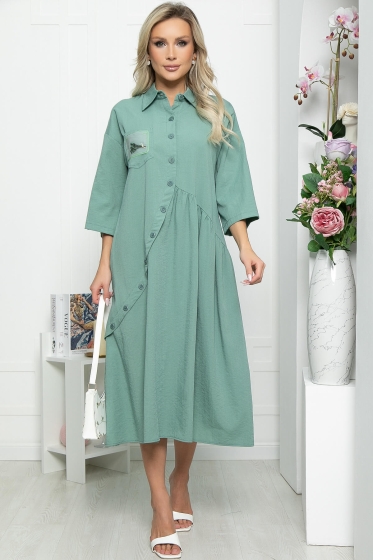 Платье "Индира" (малахит) П5548