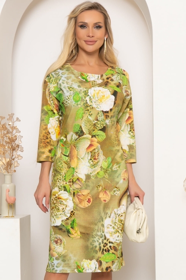 Платье "Сабрина" (цветы) П4065