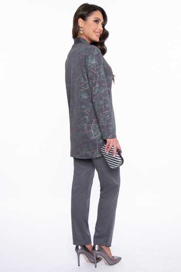 Костюм с брюками "Шанс" (грей) К2713