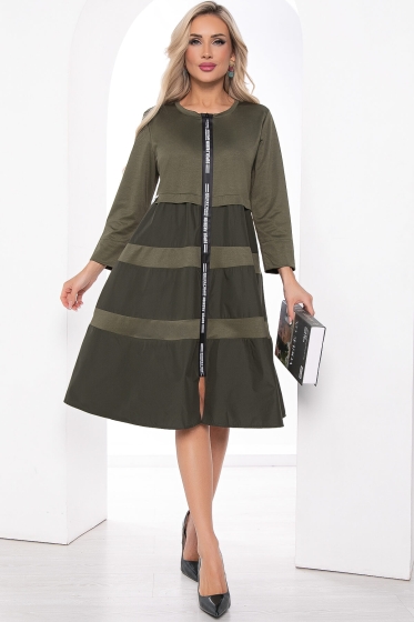 Платье "Земфира" (хаки) П8301