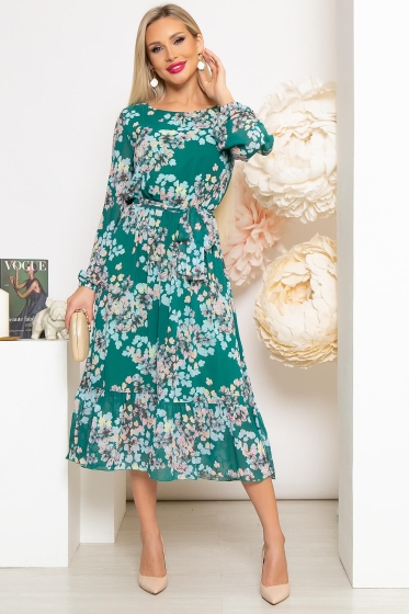 Платье "Фортуна" (изумруд) П3969