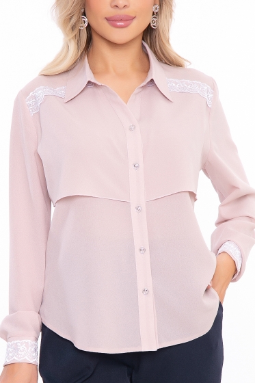 Блуза "Мон Амур" (пудра) Б2994