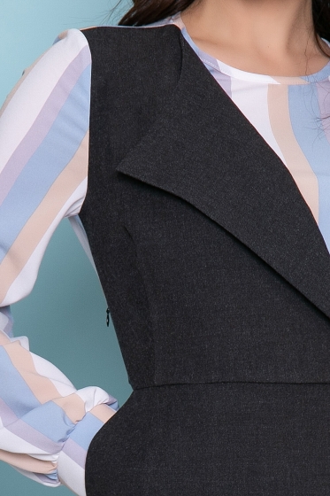 Платье "Фантазия" (грей) П3364