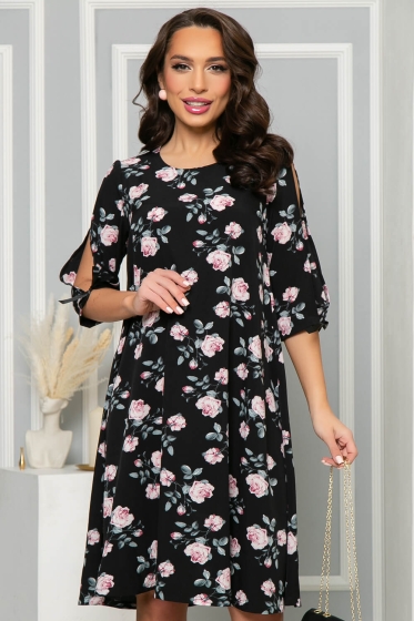 Платье "Яна" (цветы) П4863