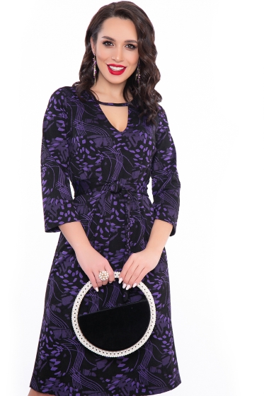 Платье "Венера" (фиолетовый принт) П3163
