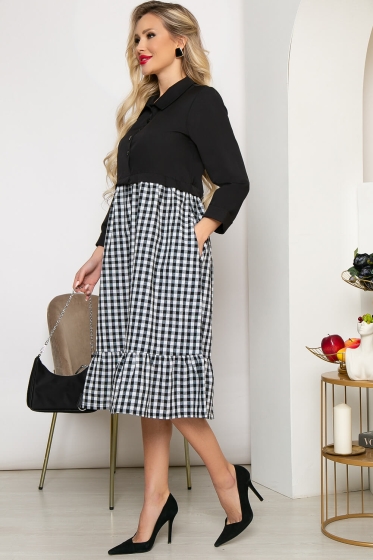 Платье "Нателла" (блэк) П4258