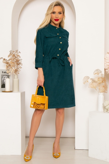 Платье "Сафари" (изумруд) П3972
