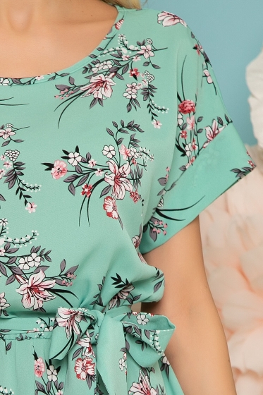 Платье "Инара" (весенняя зелень) П3725