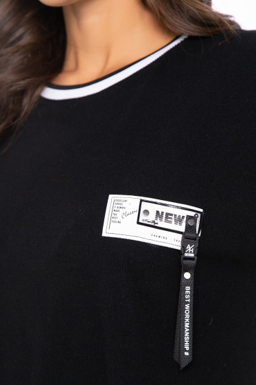 Джемпер "Ника" (черный) Б8337