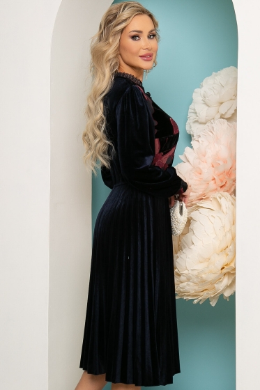 Платье "Джульетта" (чернильно-синее) П3499