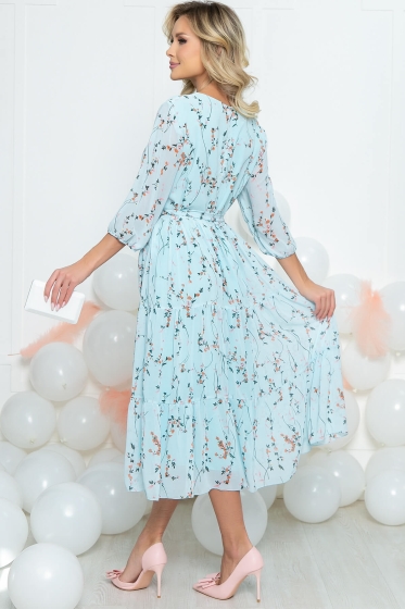 Платье "Виталина" (голубое) П5462