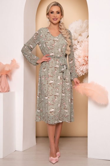 Платье "Волшебная история" (олива) П3830