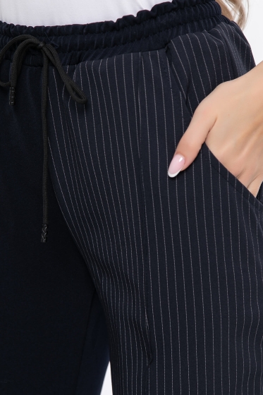 Брюки "Стиль" (темно-синие/полоска) Б5833