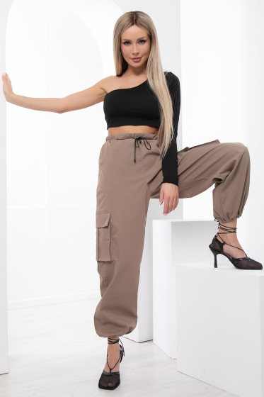 Брюки карго (капучино) Б6032
