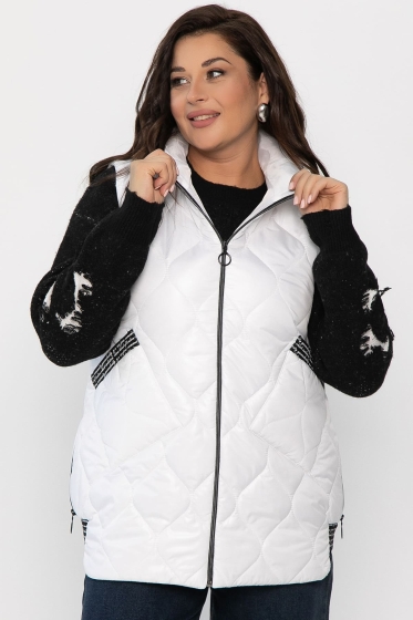 Жилет утепленный Дана Мур (белый) Б14308-18М