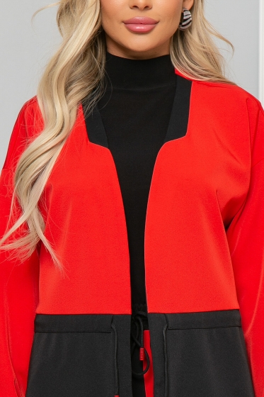 Жакет "На стиле" (блэк энд рэд) Б4889