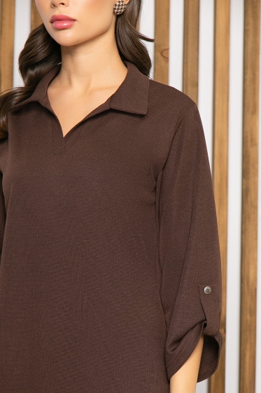 Платье "Бонита" (шоколад) П4824