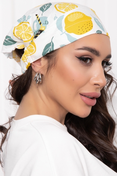 Косынка на резинке (лимончики) КР7