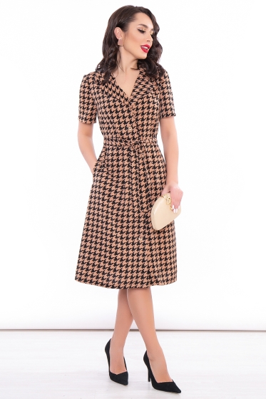 Платье-халат "Эстер" (какао) П3148