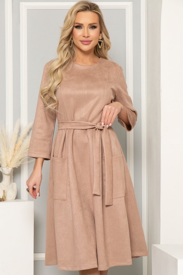 Платье "Верный выбор" (песок) П4930